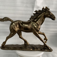 Usine directe personnalisé Antique cheval volant résine coulée à froid Bronze Statue modèle à la main étanche résistant à la Corrosion élégant