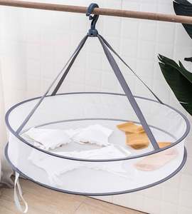 Folded Mesh <b>Clothes</b> Hanging Dryer Folding Laundry Drying <b>Rack</b> for Indoor Outdoor Sweater Clothing - Product Image 1