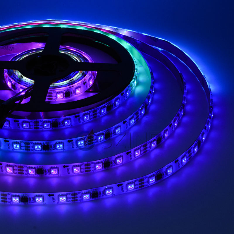 5V 12V 5050 LED Addressable RGB LED Strip WS2811 60Leds/m IP65 IP67 IP68 Full Color LED Strip
