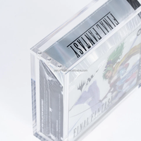 Boîte de présentation en acrylique portable et recyclable personnalisée, boîte de protection pour collectionneur de cartes magiques, boîte de rangement avec couvercle magnétique, cartes de jeu TCG