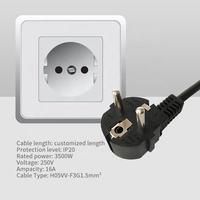 Câbles d'alimentation pour appareils électroménagers XUANSHI de haute qualité VDE CE KEMA GS Euro AC H05VV-F 3G1.0mm avec fiche moulée (Euro 3 broches Schuko) Pure