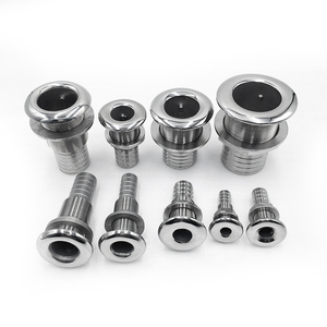 Salida de escape de acero inoxidable para embarcaciones con conexión de manguera - Product Image 1