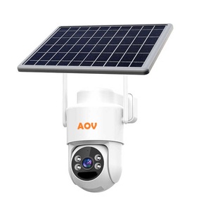 Aov 4G Không Dây Năng Lượng Mặt Trời Bảng Điều Khiển <span class=keywords><strong>Camera</strong></span> Cctv 7/24 Ghi Ngoài Trời An Ninh EU Với Cảm Biến CMOS - Product Image 1
