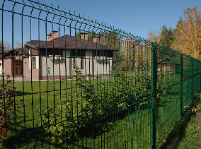 High Security 3d Curved Fence Panels 3d Welded Mesh Fencing 2500mm width