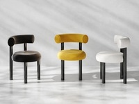 Chaises minimalistes modernes en métal pour salon de manucure Chaises de restaurant en velours Chaises de chambre à coucher Mobilier de designer
