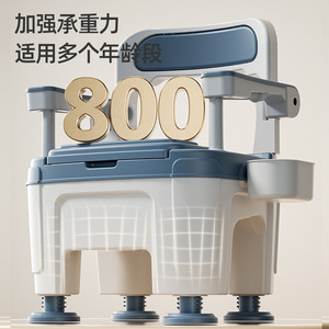 Spittoon Toilet Seat For Elderly Portable Indoor <b>Commode</b> <b>Chair</b> With High Load Bearing Handles Hospital Use - Product Image 3