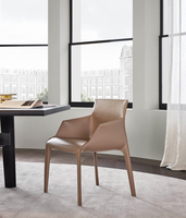 Fauteuil d'appoint moderne de luxe en cuir origami avec dossier plié géométrique pour villa, hall d'hôtel - Fabricant OEM/ODM