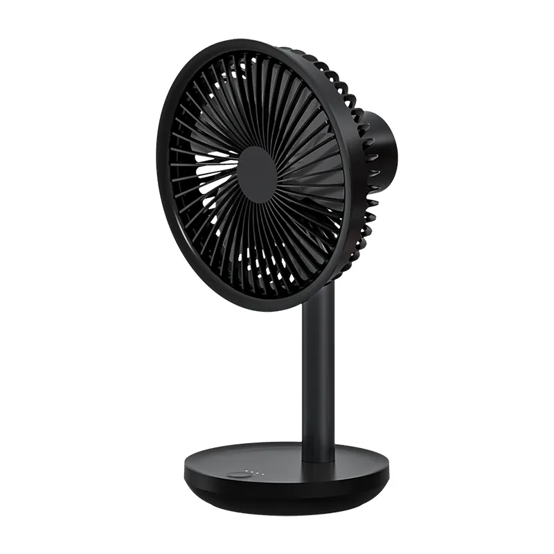 Ventilador de mesa elétrico oscilante com refrigeração de ar CE Ventilador de mesa básico para acampamento Ventilador portátil digital Solove