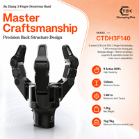 CTDH3F140 Main robotique à trois doigts de 140 mm, préhenseur robotique de haute précision