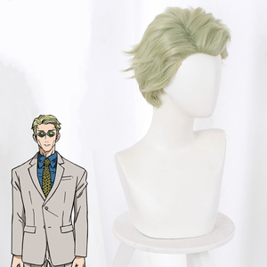 Pelucas de Cosplay de Nanami Kento de Jujutsu Kaisen <span class=keywords><strong>para</strong></span> <span class=keywords><strong>Hombre</strong></span>, Cortas, Verdes, Sintéticas, Resistentes al Calor, de Ainizi - Product Image 3