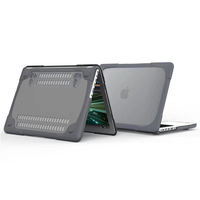 Funda de maletín para portátil de 16 pulgadas a prueba de golpes dura de doble capa para MacBook Pro M1, funda protectora de Material para PC, soporte para uso de ordenador