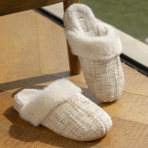 Pantuflas de Algodón para Mujer para Otoño e Invierno, Aislantes para el Hogar con Forro de Felpa - Product Image 4