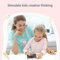 Tablette d'écriture numérique LCD 8,5 pouces, tableau effaçable partiellement, blocs de dessin pour enfants, bloc-notes, outil d'écriture pour enfants