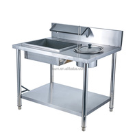 Table d'emballage de poudre d'équipement de restaurant de restauration rapide pour la personnalisation de camion de remorque de nourriture