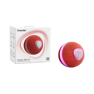 Für Cheerble Interactive Cat <span class=keywords><strong>Ball</strong></span> Spielzeug Wicked <span class=keywords><strong>Ball</strong></span> M3 Smart Anti-Depression Silikon Haustier Spielzeug Buntes Licht Spaß Geschenk für Hunde - Product Image 1