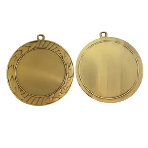 공장 도매 금 은 청동 포상 큰 메달 순환 공백 메달 주문 마라톤 메달 금속 스포츠 경쟁 메달
