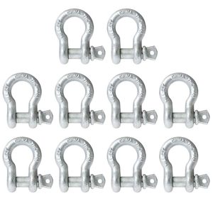Grillete de Anclaje Galvanizado de 5/8 Pulgadas Us Cargo Control, Tipo Perno Roscado, Capacidad de Carga de Trabajo de 3.25 Toneladas, Forma de Arco, Acero al Carbono - Product Image 5