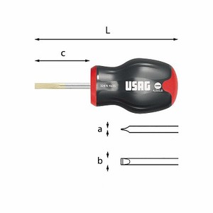 Destornillador Usag 324 N de 4 mm con Punta Phillips, Herramienta de Precisión - Product Image 1
