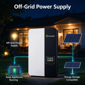 Versandfertig Growatt <span class=keywords><strong>SPF5000</strong></span> ES 5KW Netzunabhängiger Solar-Wechselrichter 93% Hoher Wirkungsgrad LCD-Display Heim-Solarstromsystem - Product Image 1