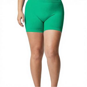 Leggings Cortos Deportivos Casuales para Mujer, Verano 2026, Elásticos, Brillantes, para Yoga y Fitness, Color Sólido, Satinados, Ecológicos - Product Image 4