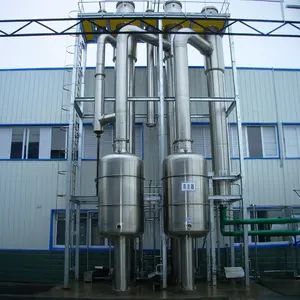 New Stainless Steel Falling Film Evaporation Concentrator Rotary Process With Steam Power Distillation Manufacturing Plants