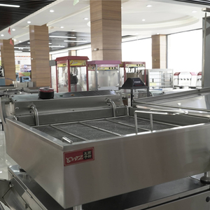 アメリカのドーナツのための商業小型電気全自動二列ドーナツマシンマシン - Product Image 1