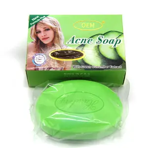 ACNE green cucumber Soap WITHIN 7 DAYS nourishes brightens and makes skin smooth and soft