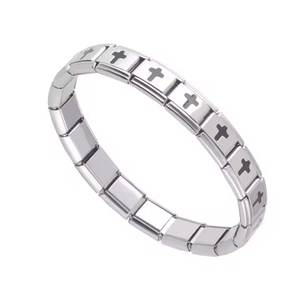 Mode classique plus de styles Ialian Charms lLinks pour Bracelets en acier inoxydable Bracelet à breloques italien Llinks pour hommes femmes - Product Image 4