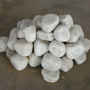 แผ่นหินสีขาวก้อนกรวดสีขาวสำหรับตกแต่งสวนในลานหิมะสีขาวทันสมัย - Product Image 1