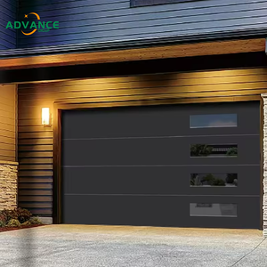 <span class=keywords><strong>Porte</strong></span> de <span class=keywords><strong>garage</strong></span> automatique inclinable facile à soulever pour maisons résidentielles modernes Fonctionnement silencieux Acier avec isolation thermique pour villas - Product Image 1