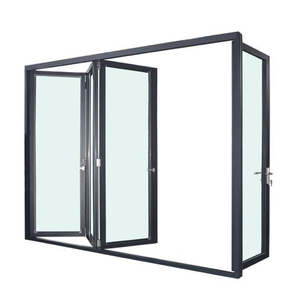 Porte de douche coulissante d'angle moderne - Verre trempé, cadre en aluminium, pliable, gain de place, 90 degrés, étanche, salle de bain, école - Product Image 2