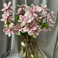 Seiden-Magnolie im Neuen Chinesischen Stil, Große Kunstblume mit Einzelstiel, Wohnzimmertisch-Dekoration, Heimdekoration