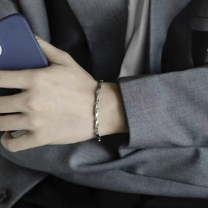 Bracelet Fashion Bangle Beaded Women Femme Stainless Steel Homme Chain <b>Link</b> Fine Acier Inoxydable Men Women Daily Party Accessor - Product Image 6