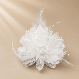 <span class=keywords><strong>Pince</strong></span> à <span class=keywords><strong>cheveux</strong></span> artisanale en plumes et fleurs artificielles en soie pour mariages, décorations féminines, fête des Mères et remises de diplômes - Nouveauté - Product Image 6