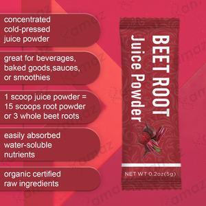アマズプレミアム天然赤ビート根エキス滑らかな栄養とウェルネスサポートビートルートジュースパウダー - Product Image 6