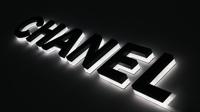Lettres rétroéclairées en métal 3D Enseigne LED personnalisée Lettres de canal lumineuses Halo Signalisation éclairée Visage noir WhiteLightBusiness Logo Display