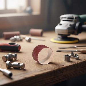 Funda de tela abrasiva de corindón de 45x30 mm para herramientas de lijado y pulido - Product Image 3