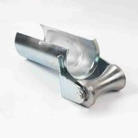 Rouleau de câble en acier galvanisé robuste, poulie de guidage de câble pour la construction de lignes électriques souterraines