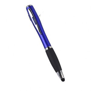 3 in 1 LED Light Stylus Touch Click Metal <b>Ballpoint</b> <b>Pen</b> With Color Aluminum Grip, Multi Function Retractable Signature <b>Pen</b> - Product Image 4