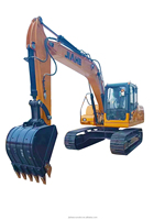 JIAHE 8135 Excavator Konstruksi Crawler Tugas Berat 13 Ton Baru untuk Pemindahan Tanah, Mesin Cummins, Pompa Eaton, Motor Gearbox, Bucket