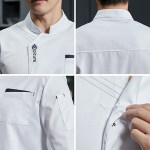 Chemise de mode pour serveurs de restaurant modernes serveuse à manches longues hauts manteaux pour femmes cuisine uniforme <span class=keywords><strong>Chef</strong></span> - Product Image 5