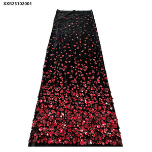 Phụ Nữ Ăn Mặc Chất Liệu Chất Lượng Cao Màu Sắc Đồng Bằng Nhung Vải Châu Phi Đính Cườm <span class=keywords><strong>Sequin</strong></span> Nhung Vải Ren - Product Image 2