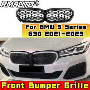 Car <b>LED</b> Bumper Grill Decorative Strips Racing Grille Body Kit Front Bumper Grill for BMW 5 Series G30 2021-2023 Exterior Part - Product Image 2
