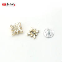Boutons en cuivre en forme d'étoile à cinq branches, directement du fabricant, adaptés aux chaussures, cuir, bricolage, rivets décoratifs