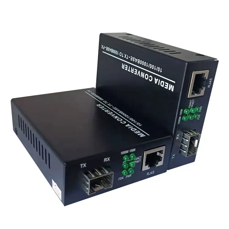 Gigabit Sfp Optical Transceiver 10/100/1000m 1 Sfp Slot +1 Rj45 ...
