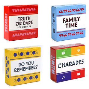 Pequeñas Mini tarjetas de entretenimiento familiar Venta caliente Truth or Dare Game Material de papel en stock - Product Image 2