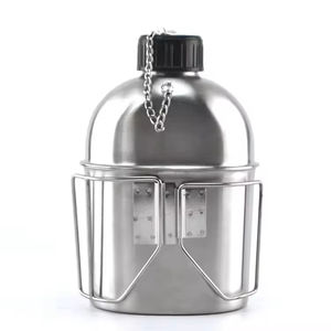 Durable 1L 304 Stainless Steel <b>Cup</b> <b>Camping</b> Hiking Emergency Tactical Water Bottle - Product Image 5