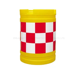 DINGTIAN Water Filled Traffic Drum Plastic Road Safety Barrel Barrier