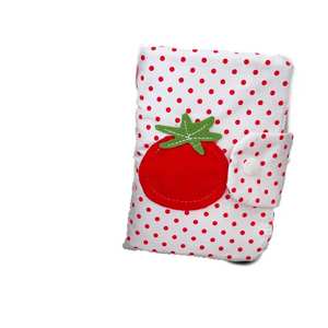 Sac de passeport à pois de tomate mignon, porte-passeport multifonction kawaii, organisateur de documents pour les <span class=keywords><strong>voyages</strong></span> et les déplacements professionnels - Product Image 5