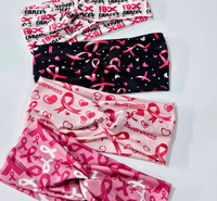 Bandeau de sensibilisation au cancer du sein pour femmes filles bandeau ruban rose anticancer bandeau torsadé rose pour le mois de sensibilisation d'octobre